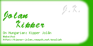 jolan kipper business card